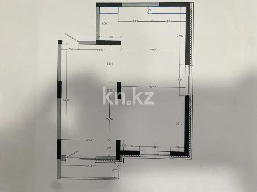 Продажа 1-комнатной квартиры, 60.6 м², ул. Жандосова, дом  94а в Алматы
