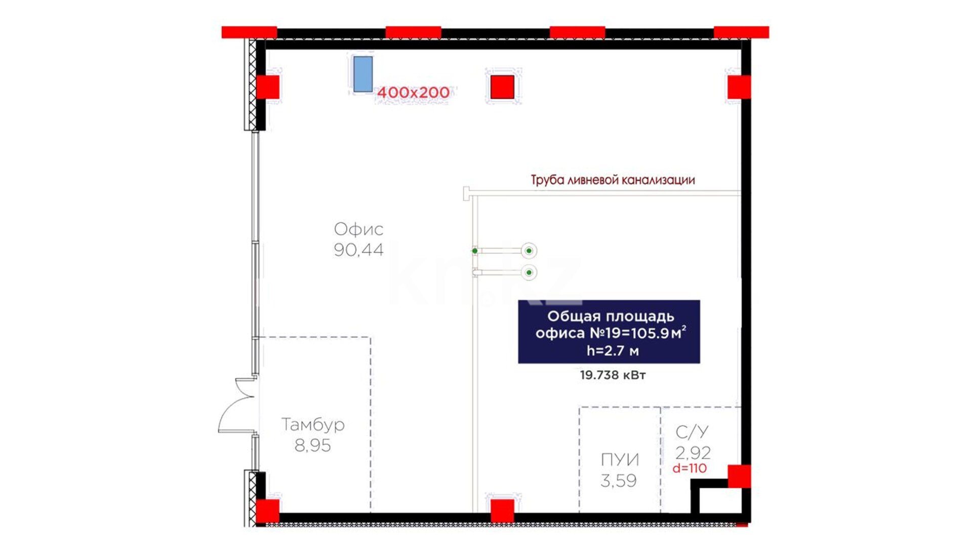 ЖК Baizaman, цена 76 512 750 ₸, 722 500 ₸&nbsp;/&nbsp;м²