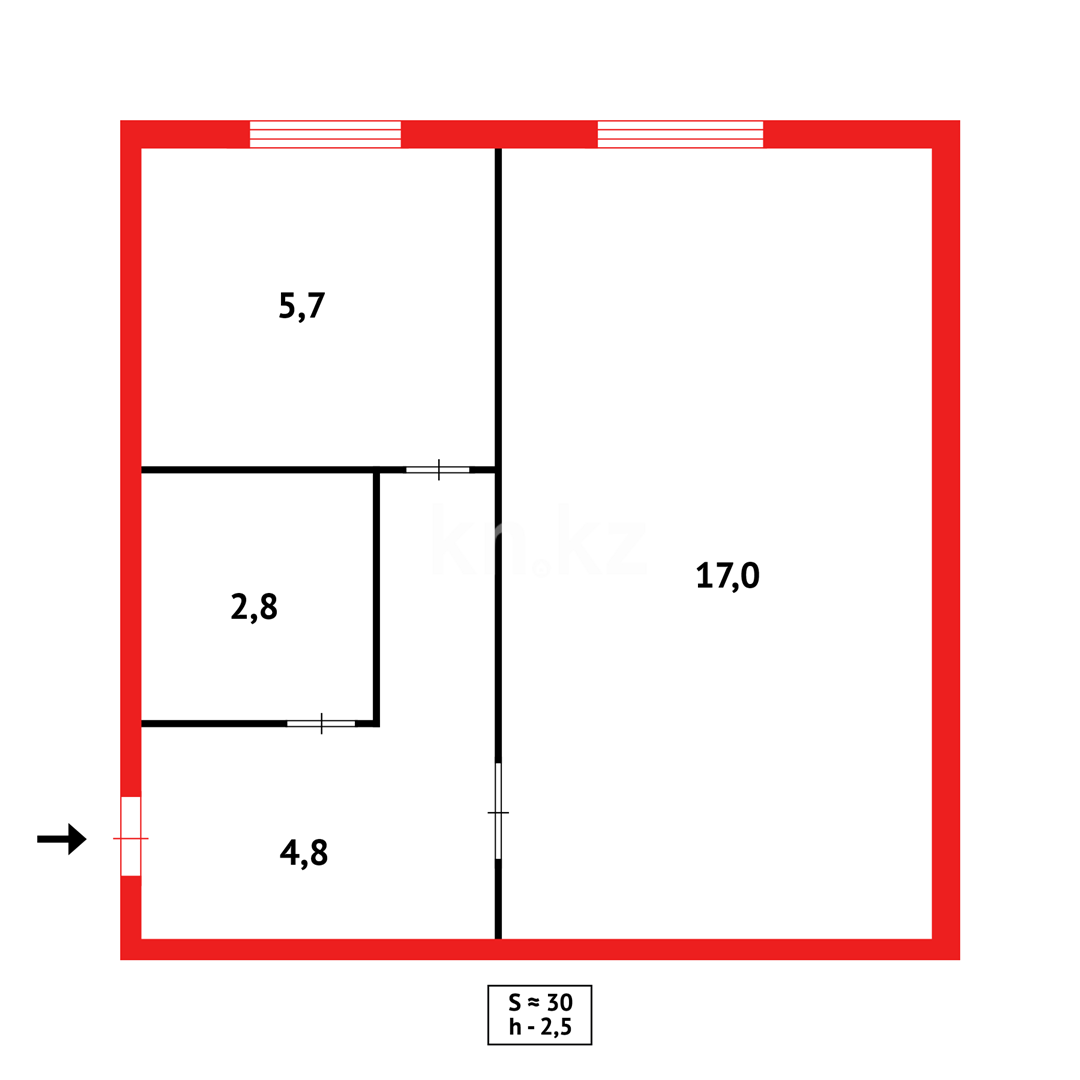 Продажа 1-комнатной квартиры, 33 м², 12 мкр. в Караганде - фото 4