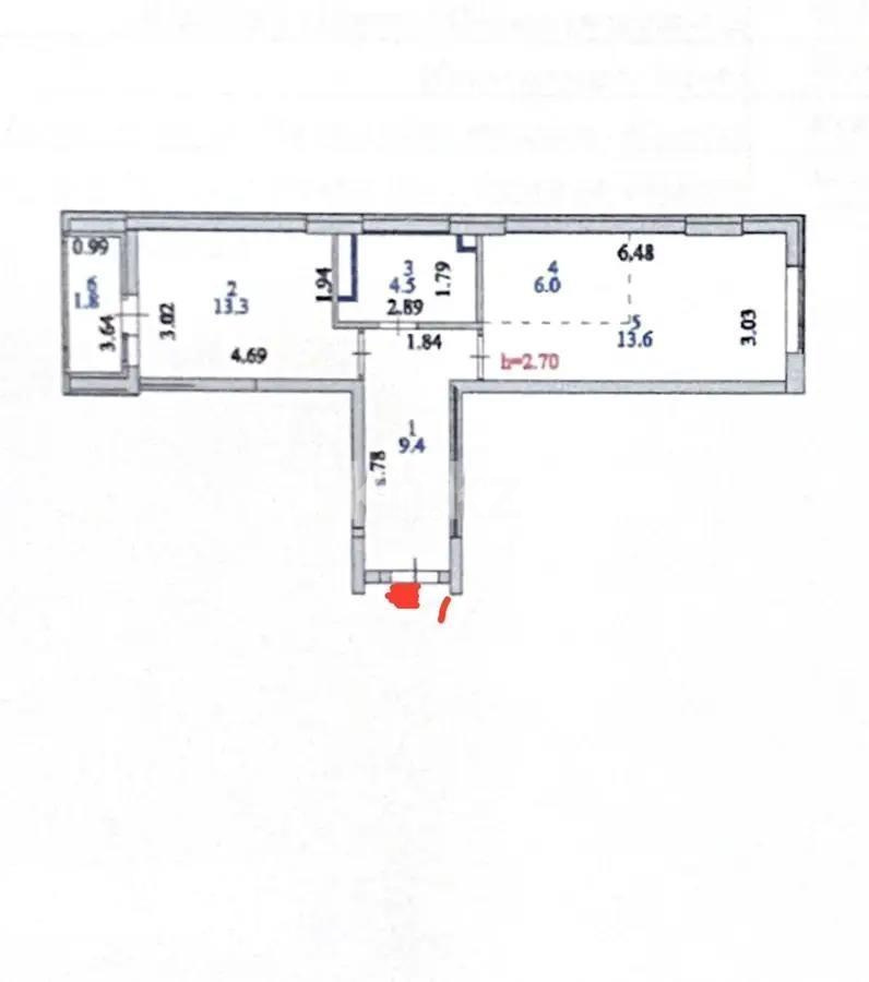 Продажа 2-комнатной квартиры, 48.6 м² в Астане - фото 4