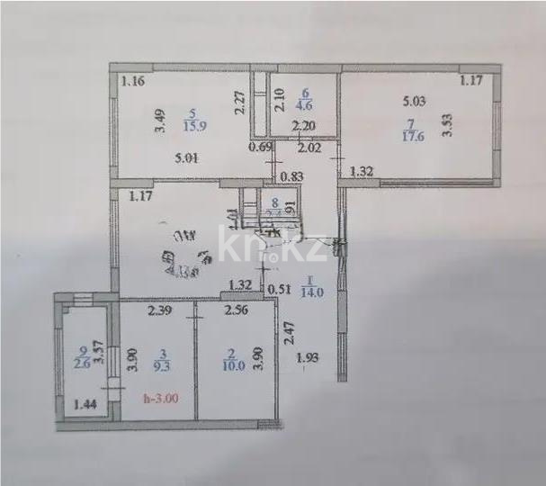 Продажа 4-комнатной квартиры, 92 м², ул. Туркестан, дом  28 в Астане - фото 4