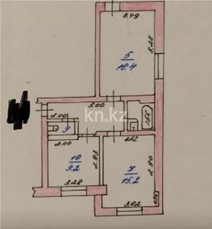Продажа 2-комнатной квартиры, 55 м² в Алматы - фото 4