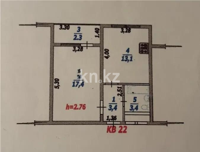 Продажа 1-комнатной квартиры, 39.6 м² в Алматы - фото 4