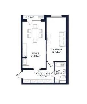 Продажа 2-комнатной квартиры, 54 м² в Алматы
