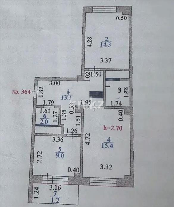 Продажа 2-комнатной квартиры, 61 м² в Астане - фото 6