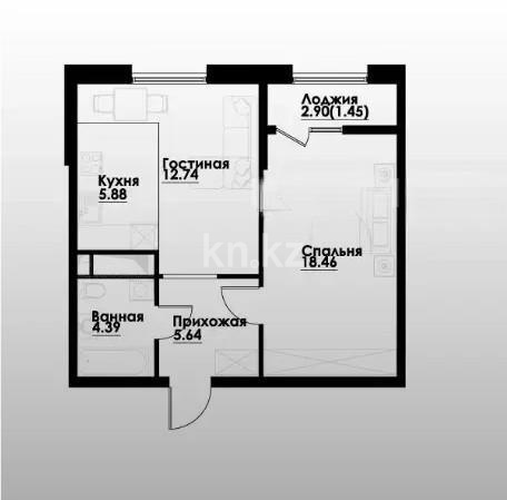 Продажа 2-комнатной квартиры, 49 м² в Алматы