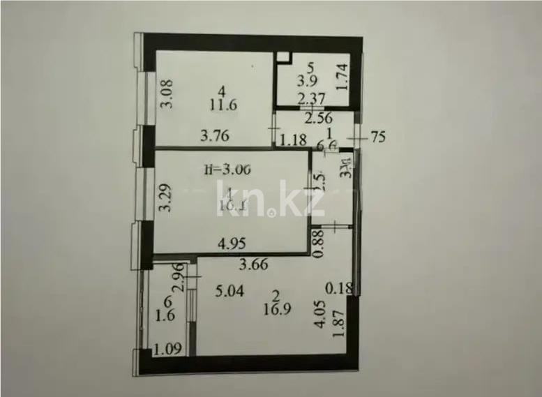 Продажа 2-комнатной квартиры, 60 м² в Астане - фото 5