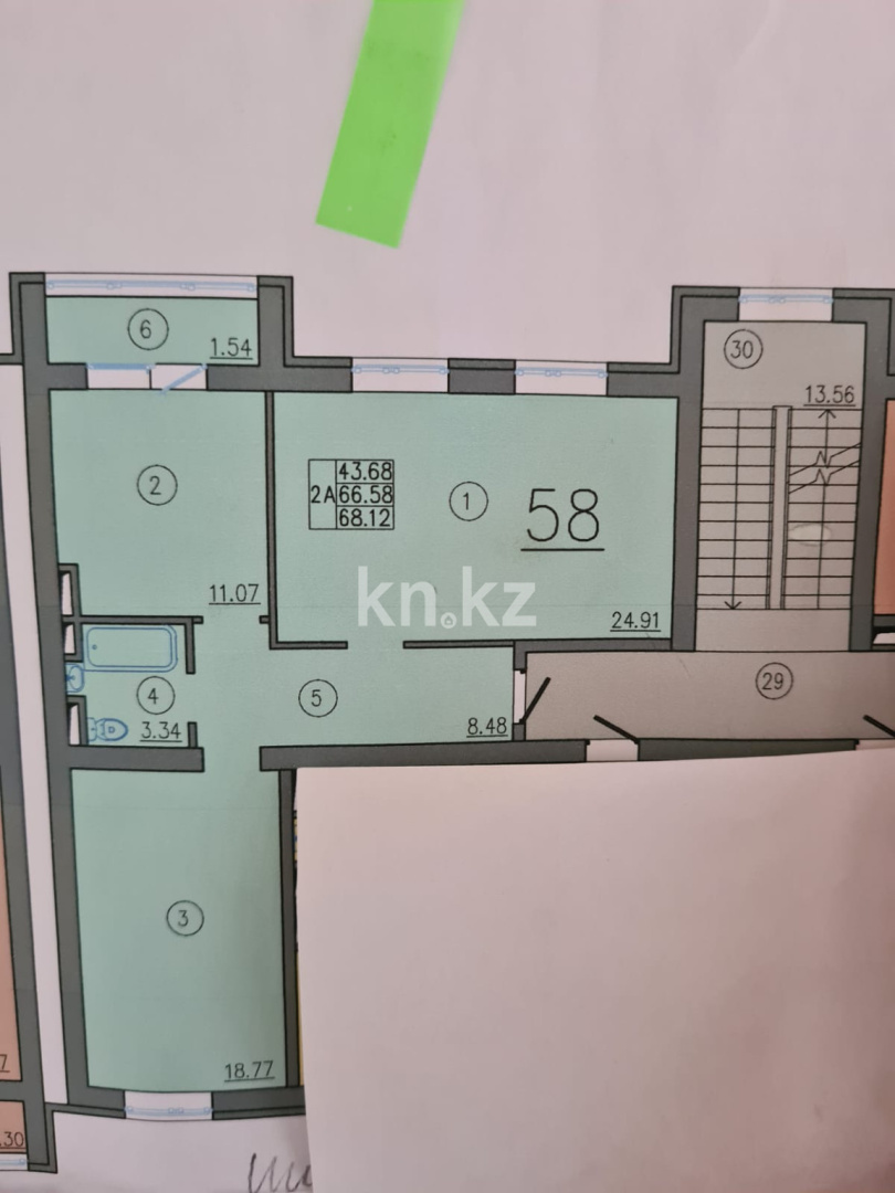 Продажа 2-комнатной квартиры, 67 м², ул. Акжан, дом  12 в Астане