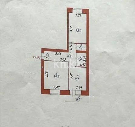 Продажа 2-комнатной квартиры, 50 м² в Астане