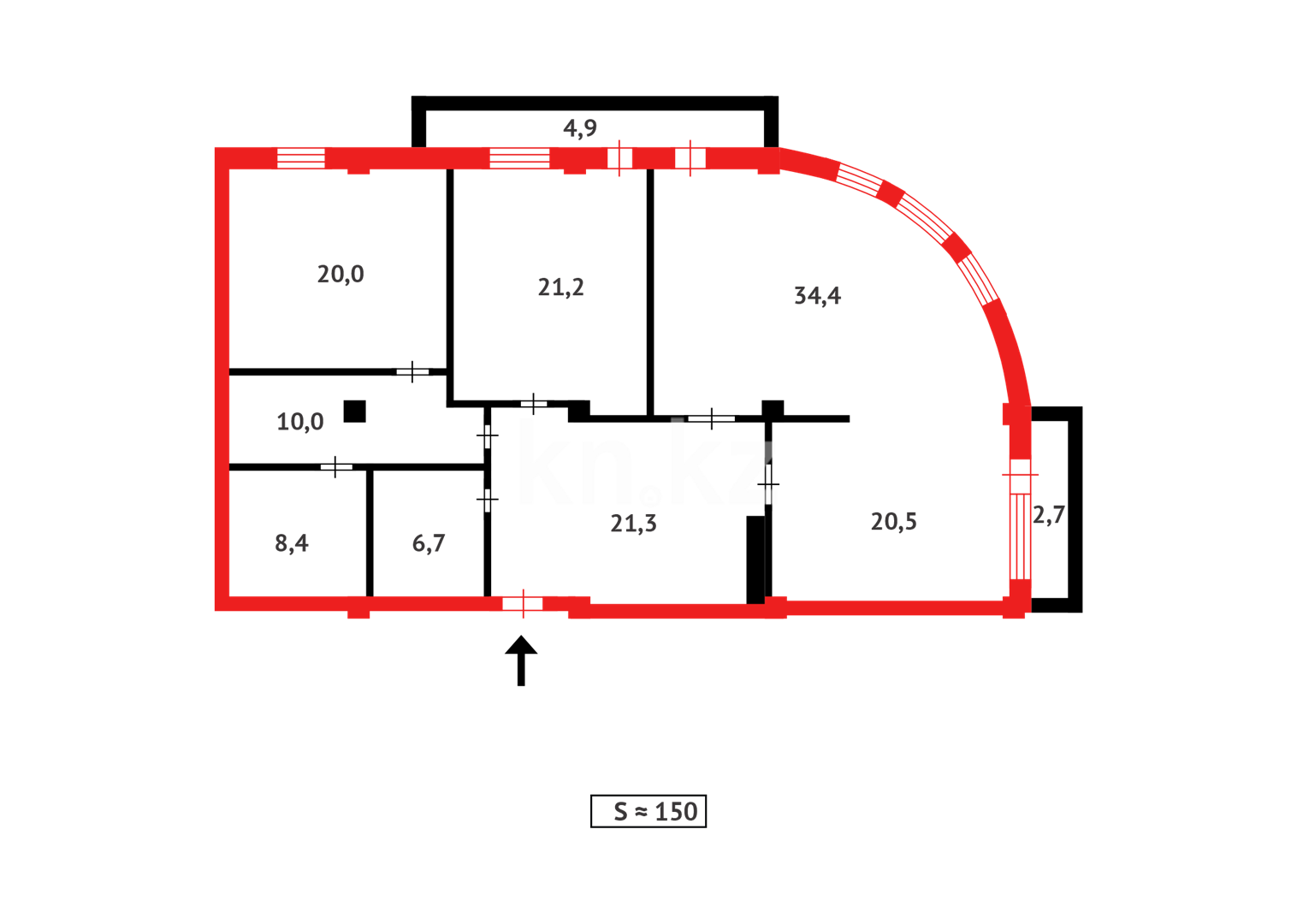Продажа 3-комнатной квартиры, 150.1 м² в Астане - фото 16