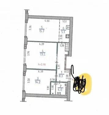 Продажа 3-комнатной квартиры, 64 м², ул. Си Синхая, дом  17 в Алматы - фото 7