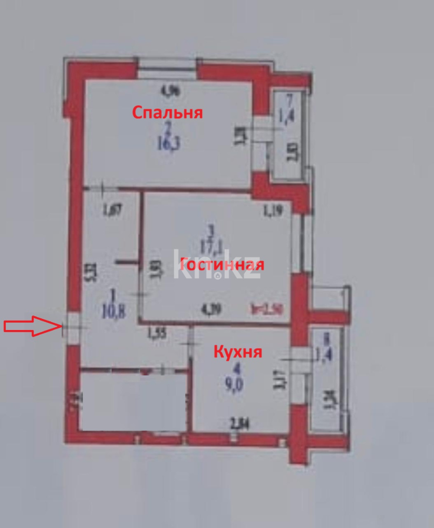 Продажа 2-комнатной квартиры, 62 м² в Астане - фото 2