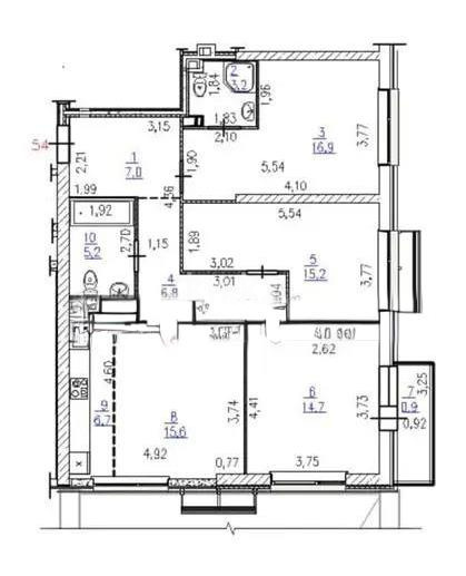 Продажа 4-комнатной квартиры, 92.2 м² в Алматы - фото 5