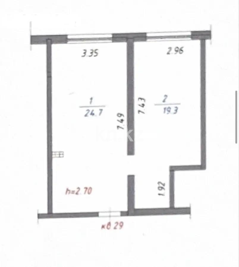 Продажа 1-комнатной квартиры, 44 м² в Алматы - фото 4