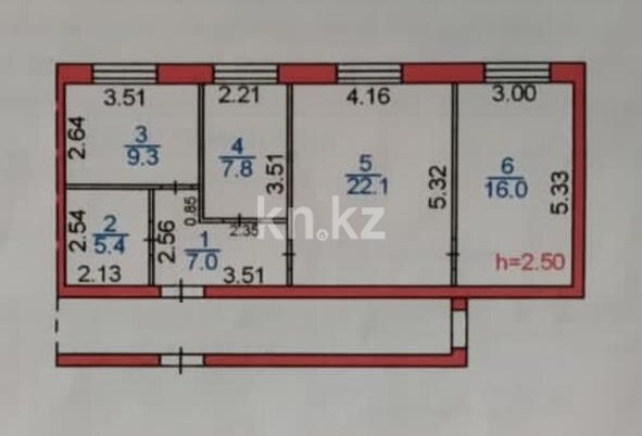 Продажа 3-комнатной квартиры, 68 м² в Караганде - фото 26