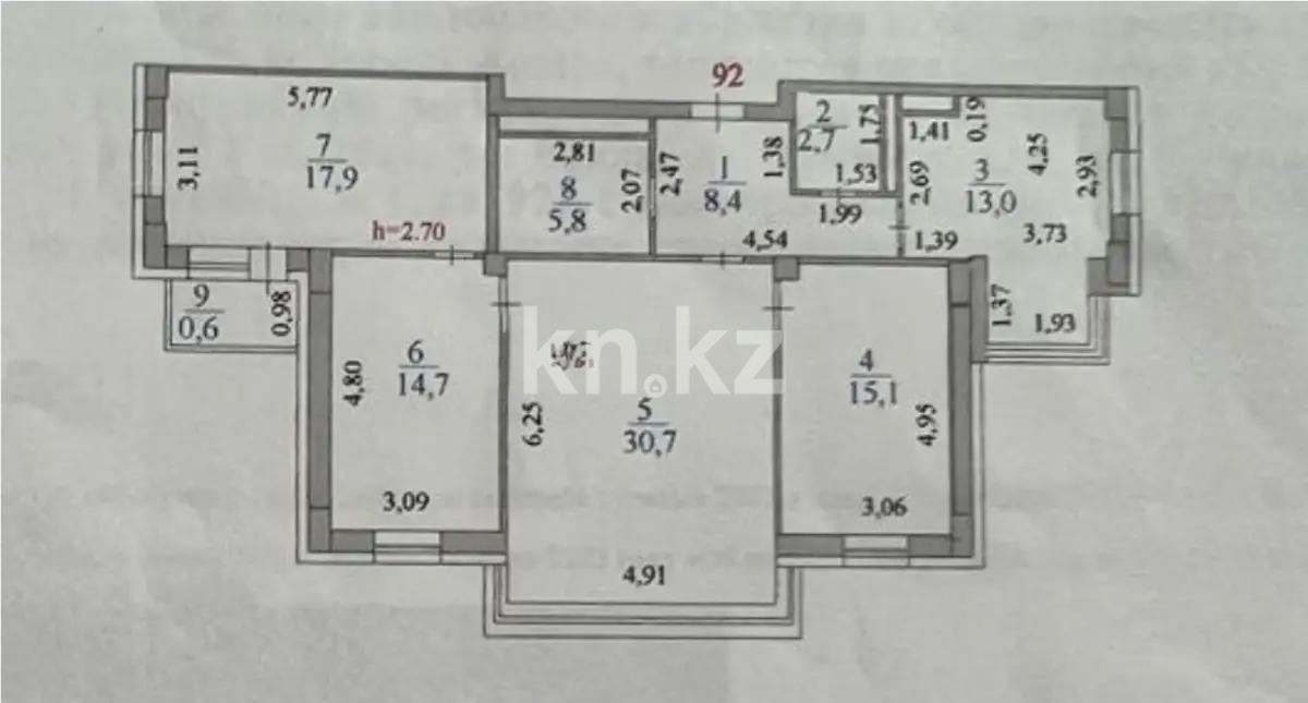 Продажа 4-комнатной квартиры, 110 м² в Астане - фото 8