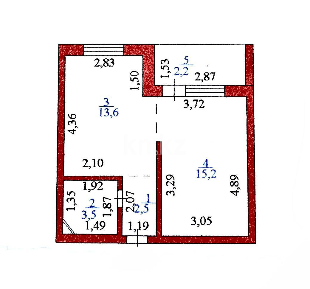 Аренда 1-комнатной квартиры, 37 м² в Астане - фото 2
