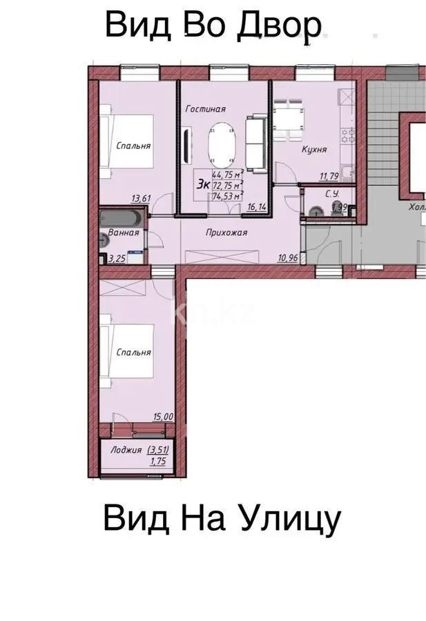 Продажа 3-комнатной квартиры, 75 м², ул. А-83, дом  11 стр в Астане
