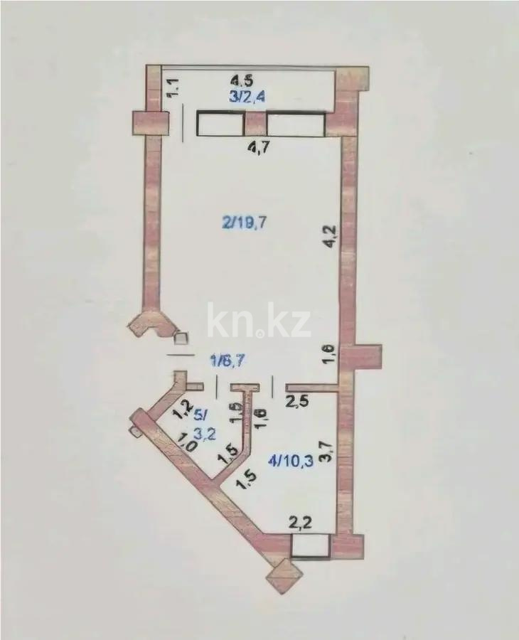 Продажа 1-комнатной квартиры, 43 м² в Астане - фото 5