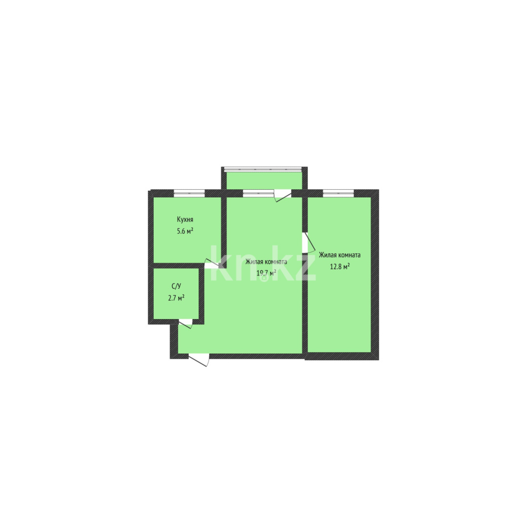 Продажа 2-комнатной квартиры, 41.5 м² в Костанае - фото 17