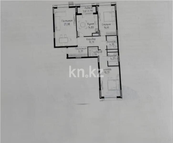Продажа 3-комнатной квартиры, 111.01 м² в Астане