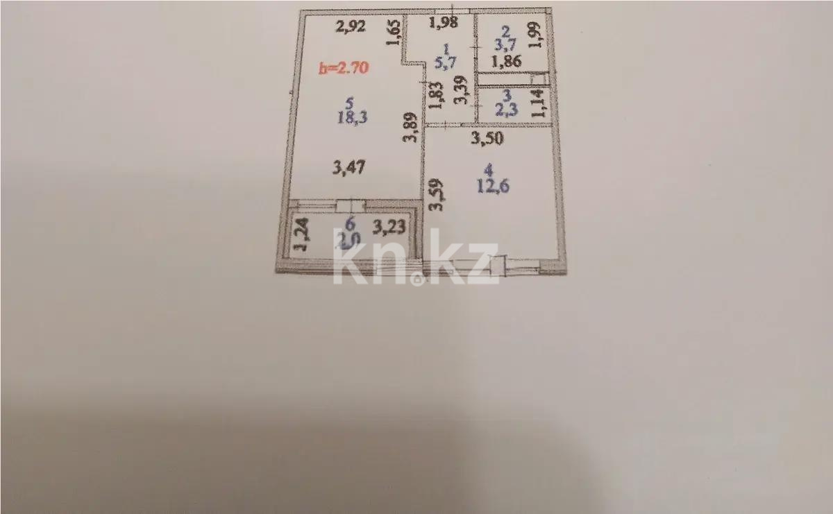 Продажа 1-комнатной квартиры, 44.6 м² в Астане - фото 3