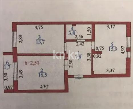 Продажа 3-комнатной квартиры, 59.4 м² в Астане - фото 6