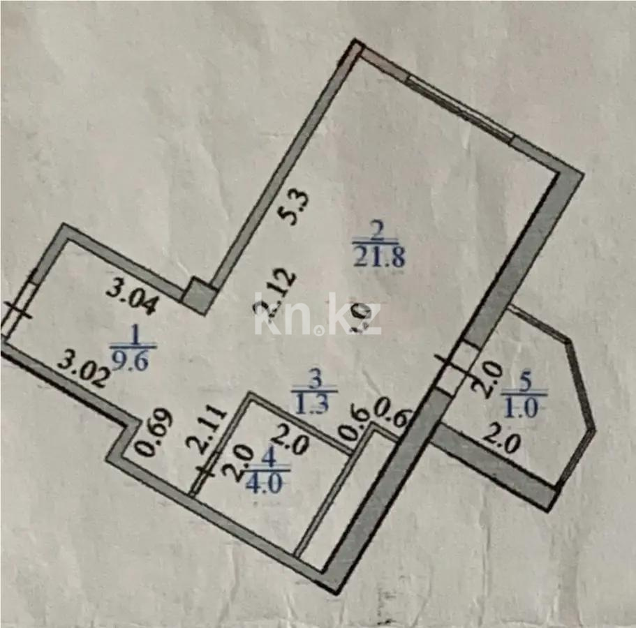 Продажа 1-комнатной квартиры, 37.7 м² в Астане