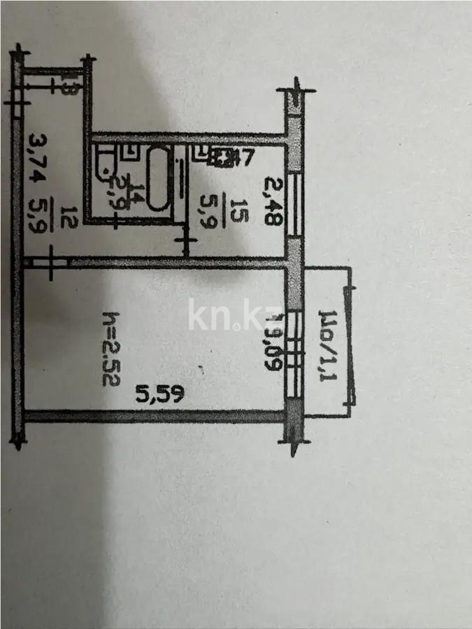 Продажа 1-комнатной квартиры, 33.6 м² в Алматы - фото 4