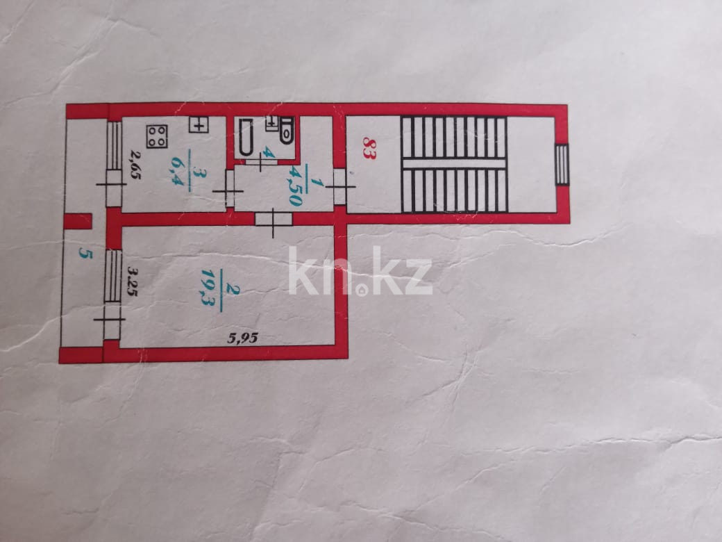 Продажа 1-комнатной квартиры, 40 м² в Атырау