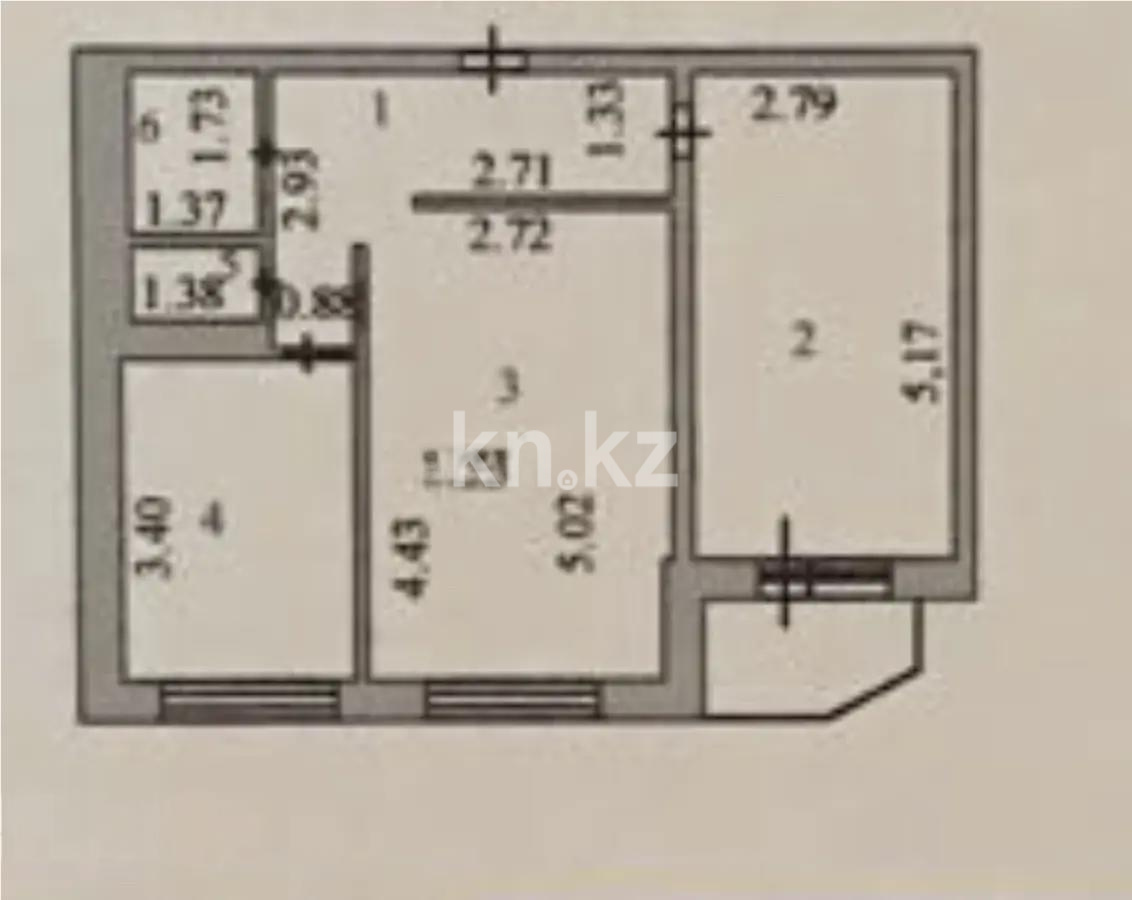 Продажа 2-комнатной квартиры, 52 м², ул. Куйши Дина, дом  7 в Астане - фото 7
