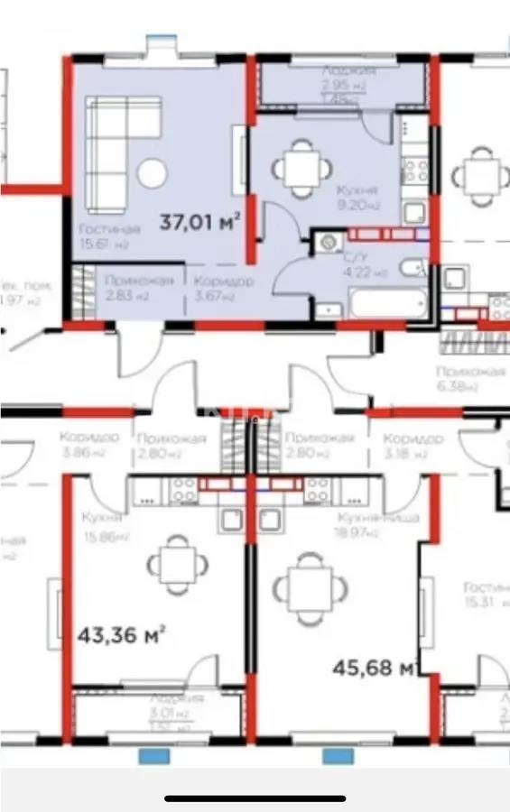 Продажа 1-комнатной квартиры, 37 м² в Алматы