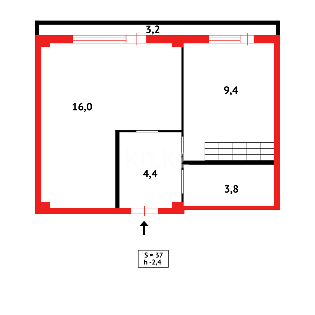 Продажа 1-комнатной квартиры, 37 м² в Караганде - фото 7