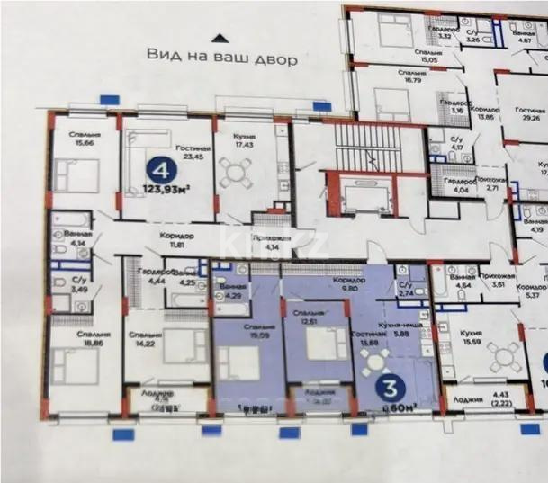 Продажа 3-комнатной квартиры, 72 м² в Астане