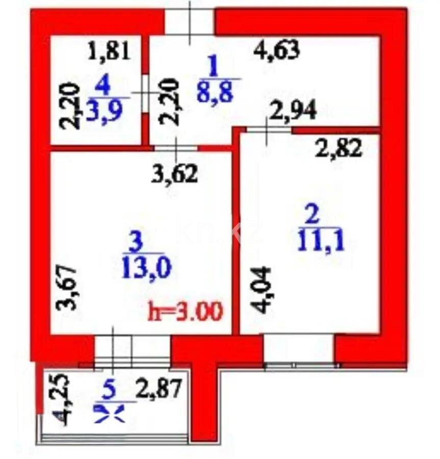 Продажа 1-комнатной квартиры, 38.9 м² в Астане - фото 2