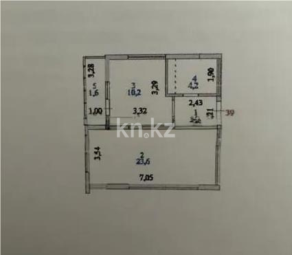 Продажа 1-комнатной квартиры, 44.3 м² в Астане