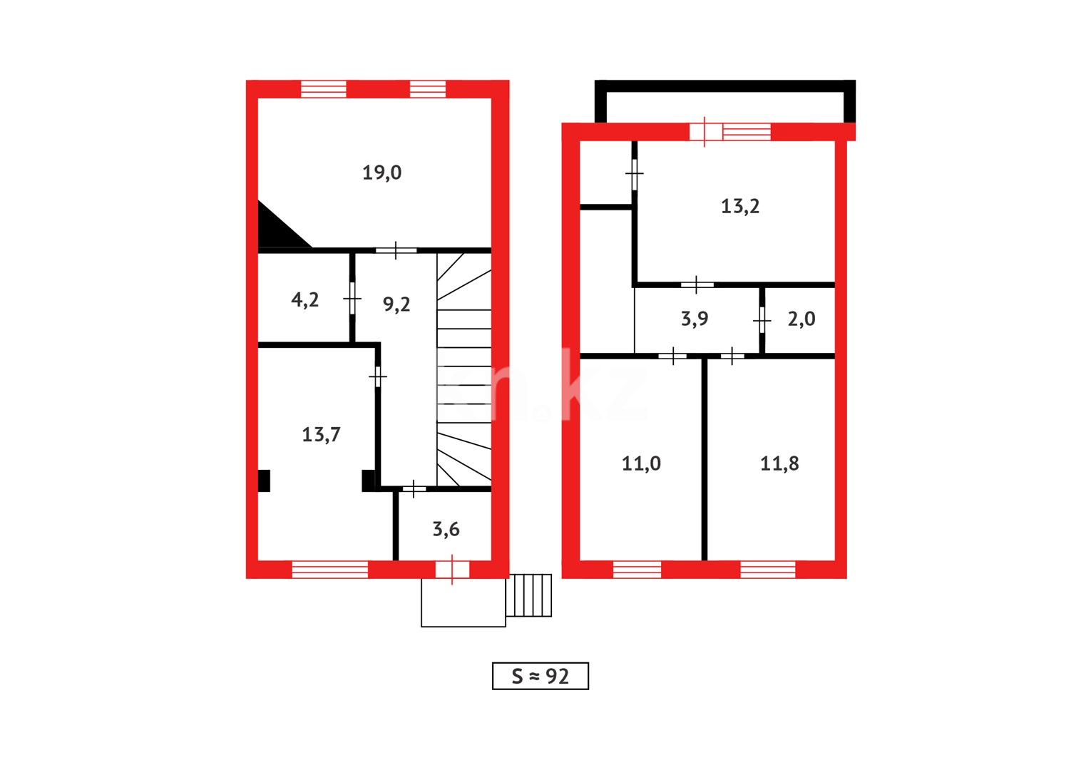 Продажа 4-комнатного дома, 91.6 м², ул. Кулибина в Темиртау - фото 25