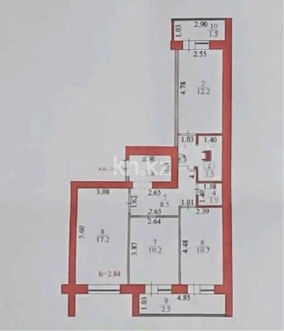 Продажа 3-комнатной квартиры, 72 м² в Астане - фото 5