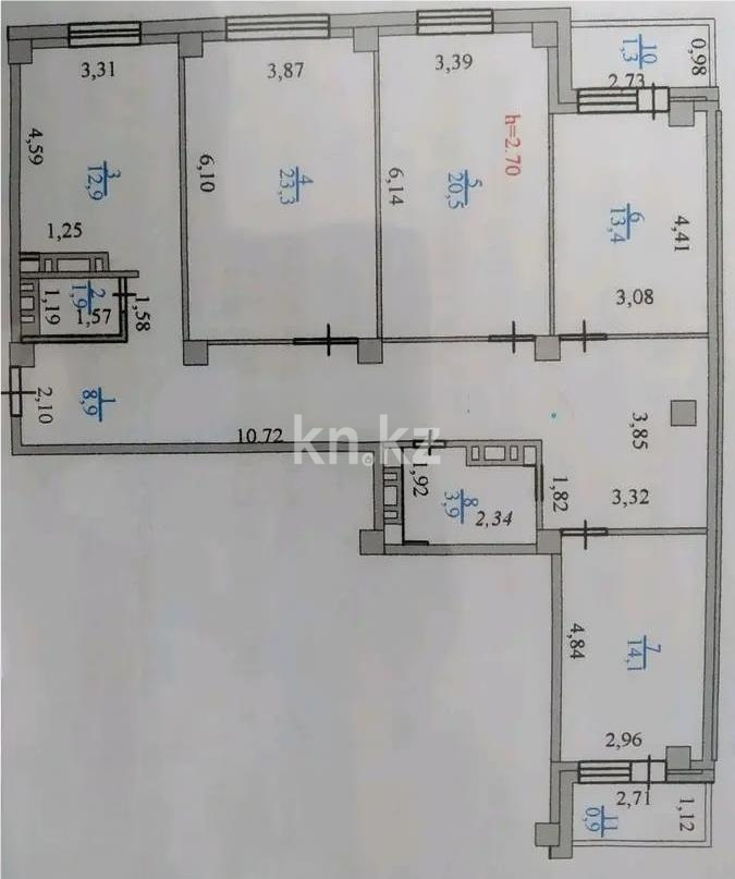 Продажа 4-комнатной квартиры, 127 м² в Астане - фото 9