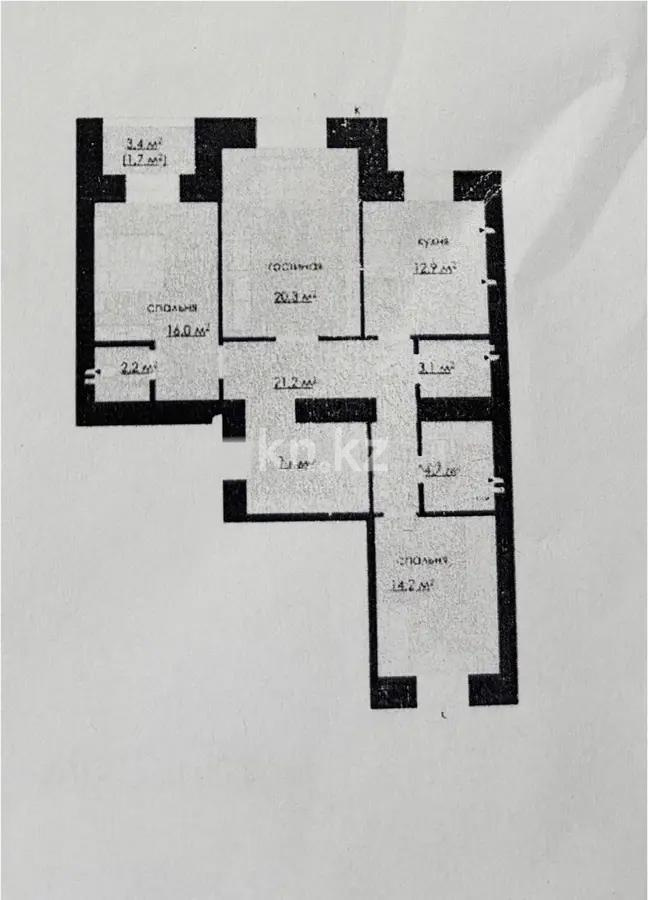 Продажа 3-комнатной квартиры, 96 м² в Караганде - фото 7