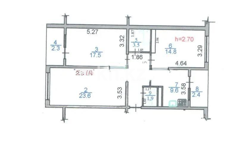 Продажа 3-комнатной квартиры, 83.6 м², мкр-н Зердели, дом  165 в Алматы