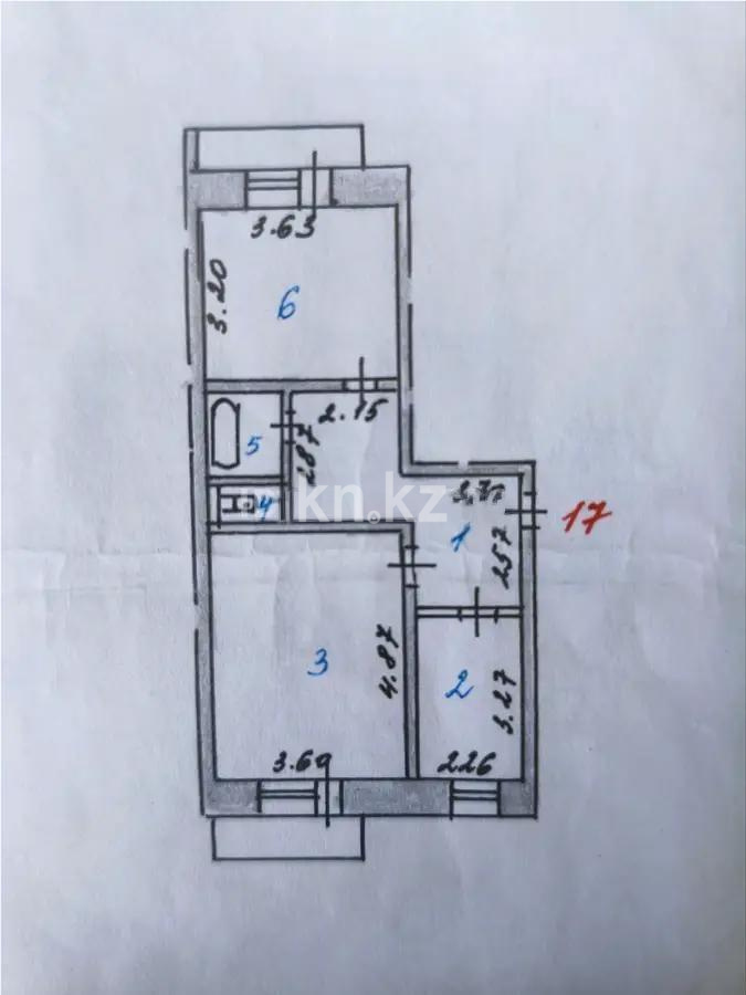 Продажа 2-комнатной квартиры, 52.8 м² в Астане - фото 4