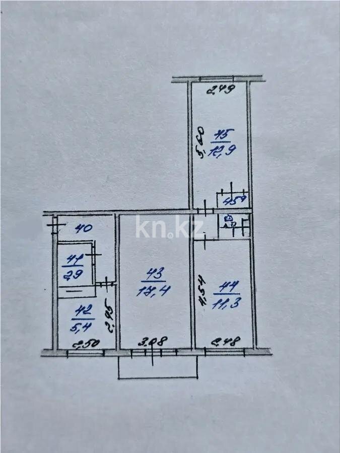 Продажа 3-комнатной квартиры, 58.2 м² в Алматы - фото 7