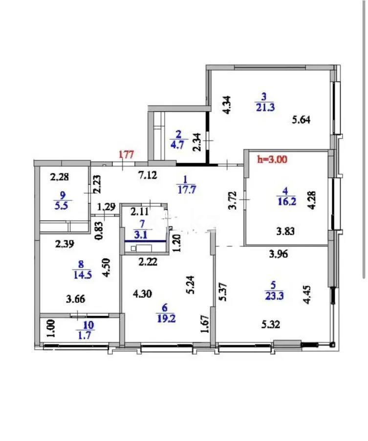 Продажа 4-комнатной квартиры, 127 м² в Астане