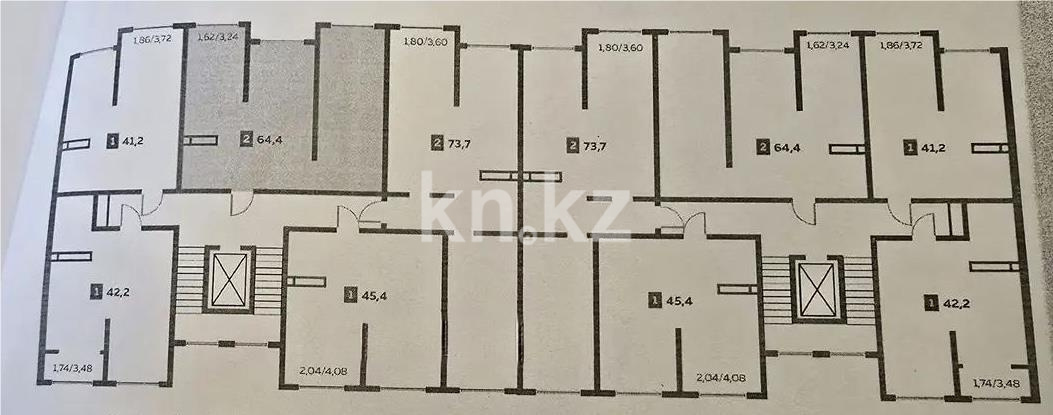 Продажа 2-комнатной квартиры, 64.4 м², мкр-н Шугыла, дом  340/41 в Алматы