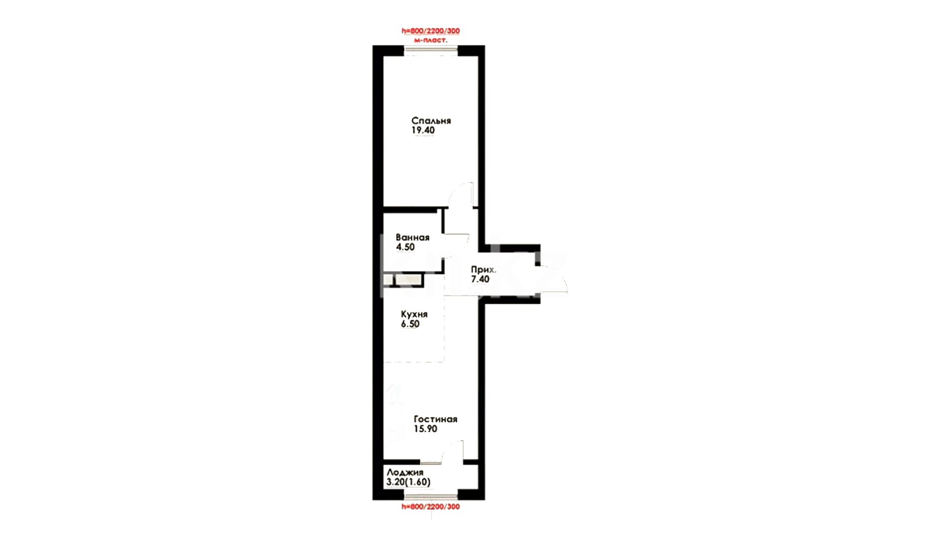 ЖК Tarlan, 2-комнатная, цена 45 899 000 ₸, 830 000 ₸&nbsp;/&nbsp;м²