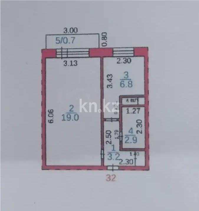 Продажа 1-комнатной квартиры, 31 м² в Караганде