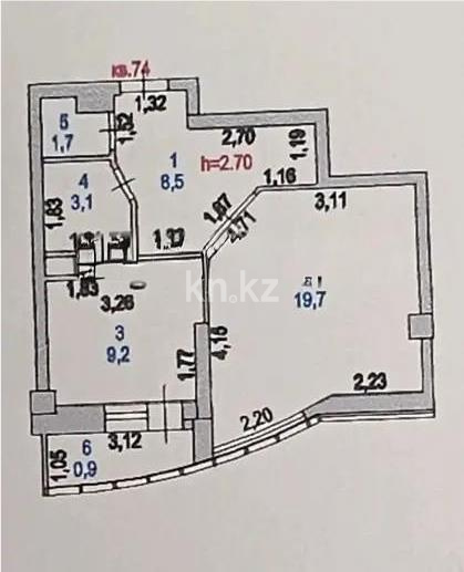 Продажа 1-комнатной квартиры, 43.1 м² в Астане - фото 5