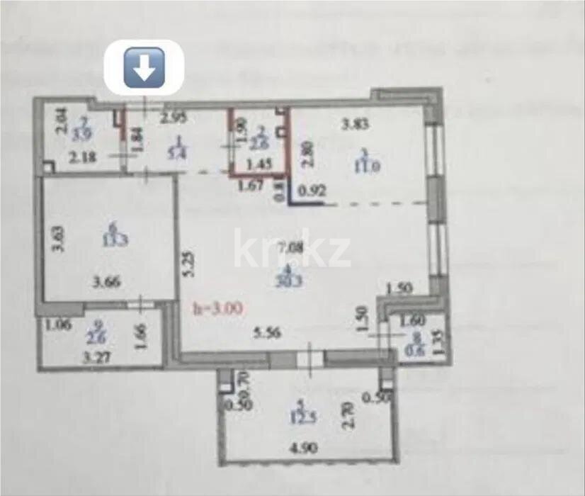 Продажа 3-комнатной квартиры, 83 м² в Астане - фото 2