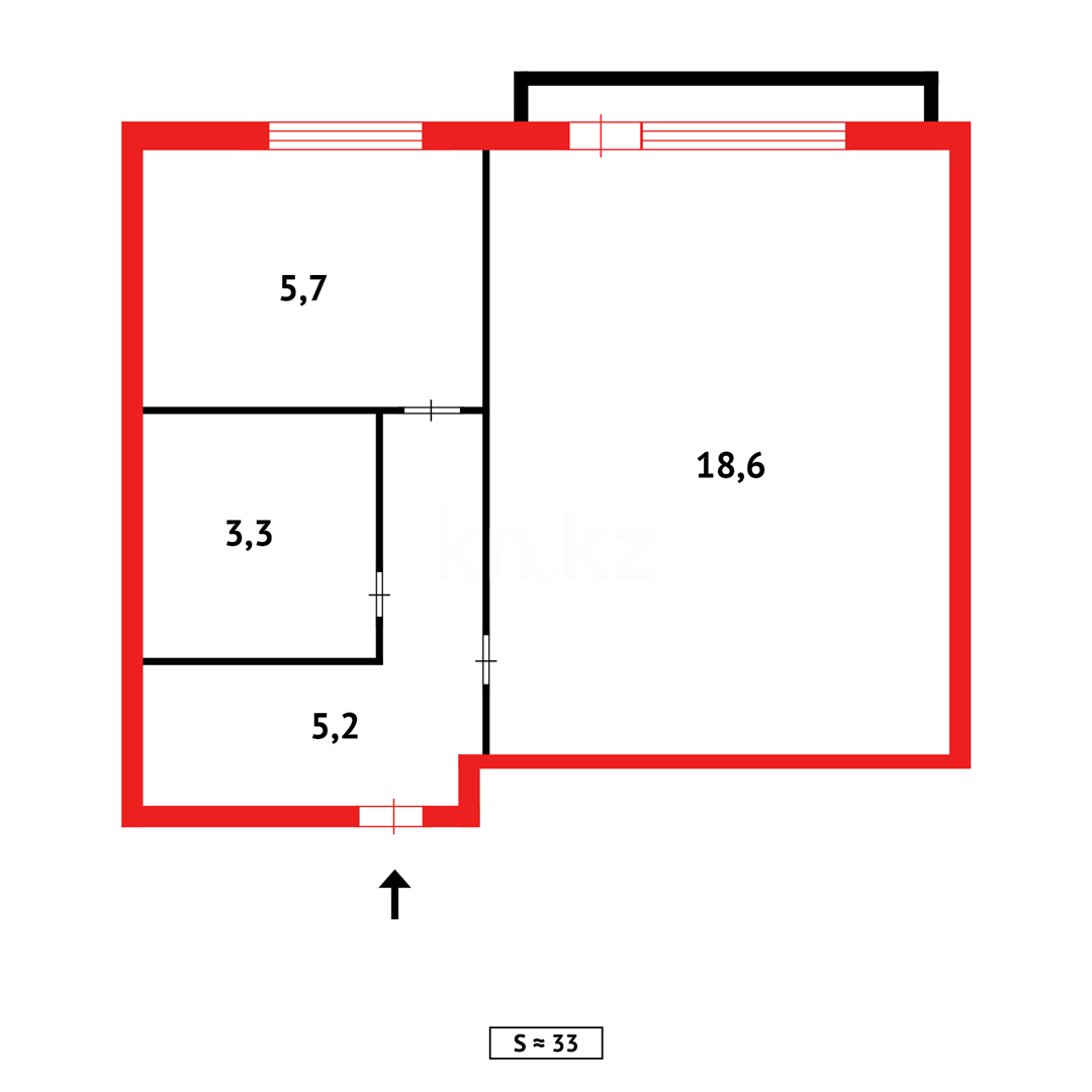 Продажа 1-комнатной квартиры, 30 м², ул. Маметовой в Караганде - фото 8